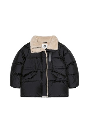 브라우니 미드 다운 자켓 우먼 BLACK