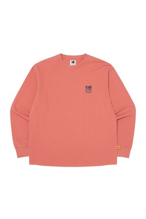 빅로고 그래픽 긴팔 티셔츠 PINK