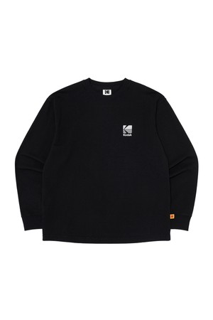 빅로고 그래픽 긴팔 티셔츠 BLACK