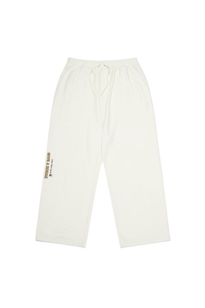 플리스 스트레이트 팬츠 IVORY