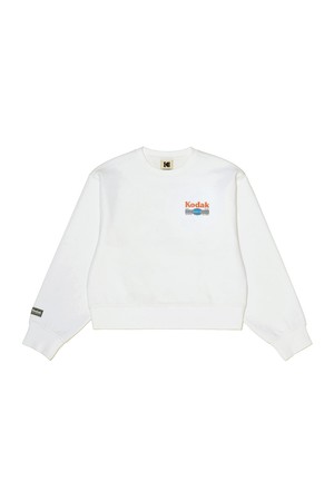 레시피 스노우워싱 맨투맨 우먼 IVORY