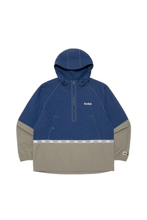 씨너리 컬러블럭 아노락 BLUE