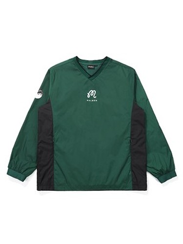 V-NECK 컬러 블럭 메쉬 안감 피스테 GREEN (MAN)-a