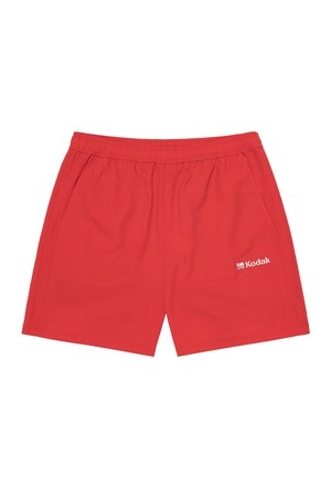 컬러플러스 레귤러핏 3부 반바지 RED