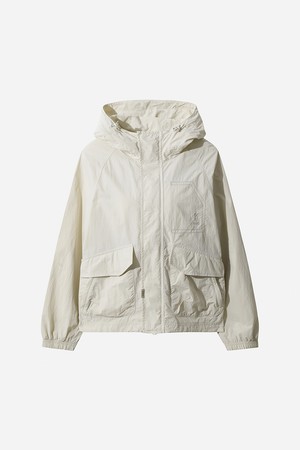 하이플렉스 안감 후드 자켓 여자(IVORY)