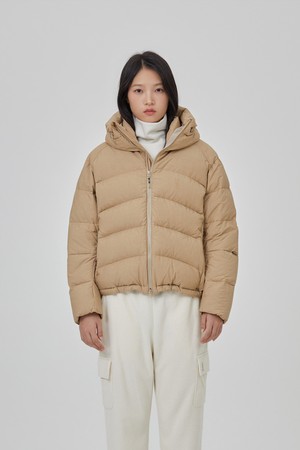 코어 D7 여자 경량다운 - TAN