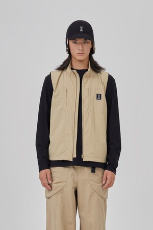 알파 패딩 베스트 - TAN