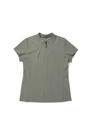 W) 플린트(FLINT) 반집업 티셔츠 KHAKI