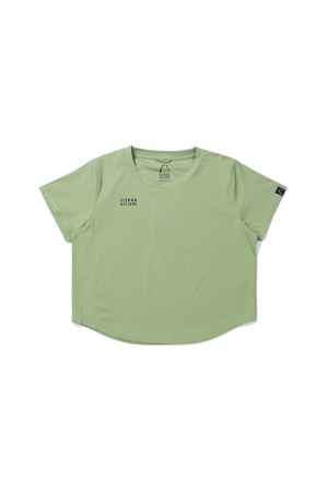 W) 루센(LUTSEN) 경량 세미크롭 반팔티셔츠 MINT GREEN