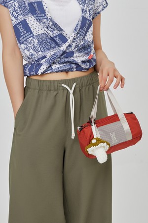 그리드 경량 미니 더플백(D.ORANGE)