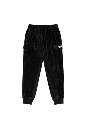 코듀로이 레귤러핏 카고 조거 팬츠 BLACK