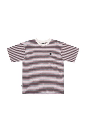 레인보우 스트라이프 반팔티셔츠 RED