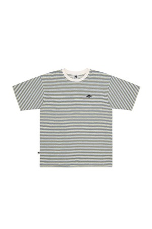 레인보우 스트라이프 반팔티셔츠 YELLOW