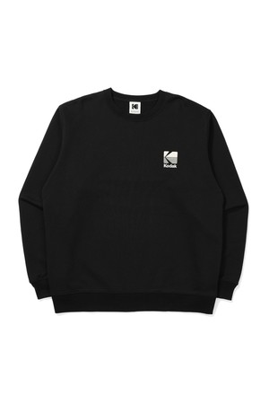 모노그램 레귤러핏 맨투맨 BLACK