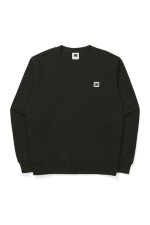 메쉬 텍스쳐 맨투맨 BLACK