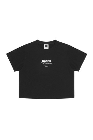 메일러 그래픽 반팔티셔츠 우먼 BLACK