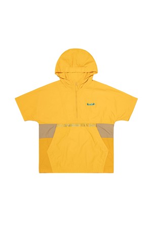 씨너리 컬러블록 아노락 자켓 키즈 YELLOW