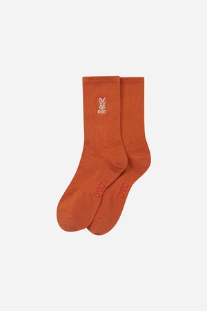 코튼 베이직 양말 - D.ORANGE