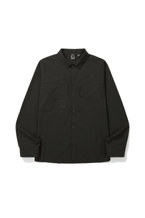 W) 루센(LUTSEN) 윈드쉘 셔츠 자켓 BLACK
