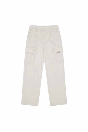 IOS400 레귤러핏 테이퍼드 팬츠 IVORY