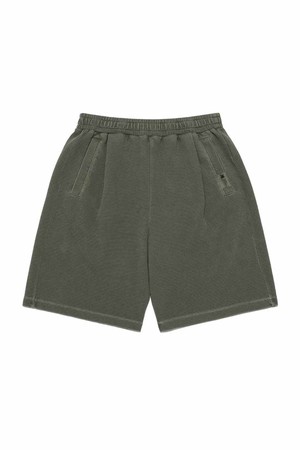 에어로쿨 와플 워싱 5부 반바지 KHAKI