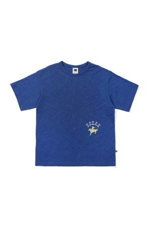 그래픽 슬럽 반팔티셔츠 BLUE