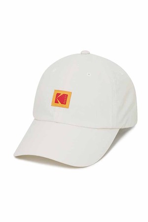 스퀘어로고 나일론 릴렉스핏 볼캡 IVORY