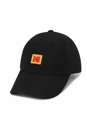 스퀘어로고 나일론 릴렉스핏 볼캡 BLACK