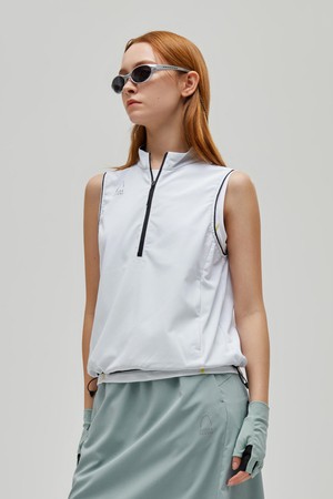 W) 님버스(NIMBUS) 에어닷 반집업 베스트 WHITE