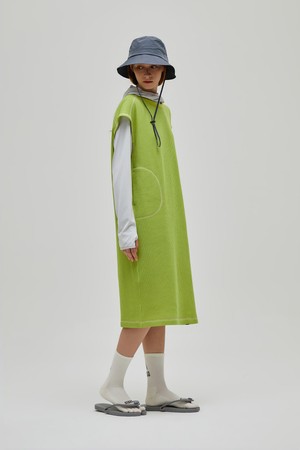 W) 그라나이트(GRANITE) 폴라텍 파워드라이 메쉬 웜업 원피스 GREEN