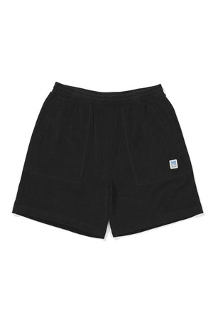 테리 4부 반바지 BLACK