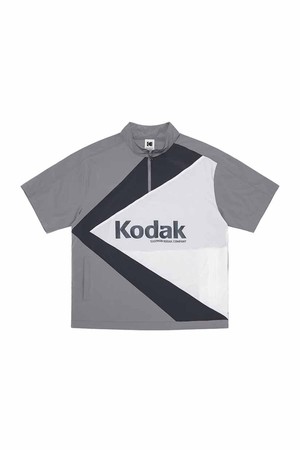 케이 반팔 스탠넥 아노락 GREY