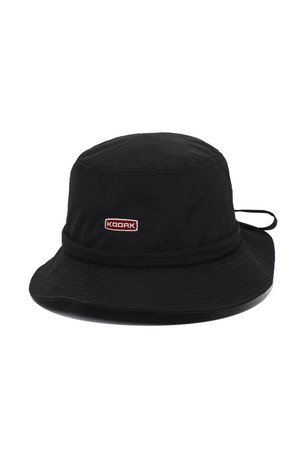 우븐 리본 버킷햇 BLACK