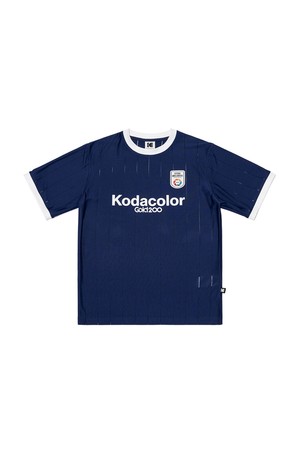 스테디움 스트라이프 반팔 티셔츠 NAVY