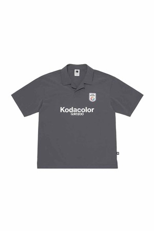 스테디움 우븐 카라 티셔츠 CHARCOAL