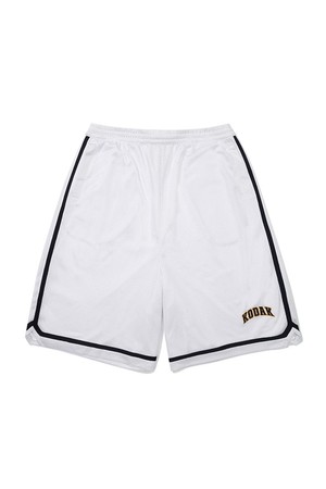 바스켓볼 5부 메쉬 반바지 WHITE