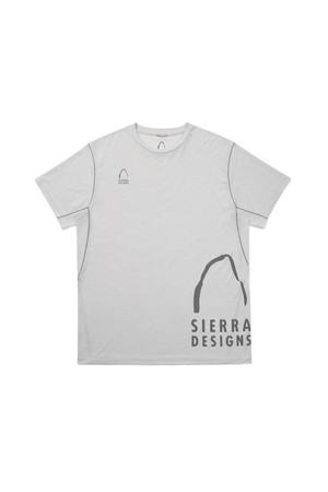 세락(SERAC) 폴라텍 델타 하프돔 반팔티셔츠 NATURAL GRAY