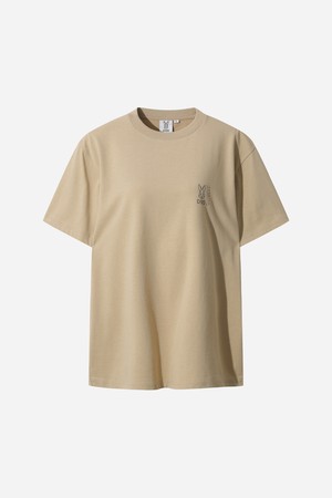 에이드 그래픽 반팔 티셔츠 (TAN)