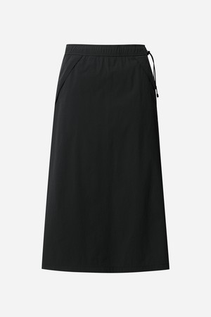 경량 밴딩 스커트 여자(BLACK)