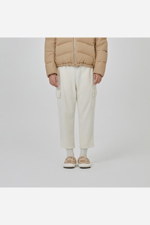 내츄럴 테리 카고팬츠 여자(IVORY)
