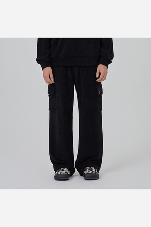 내츄럴 테리 카고팬츠 남자(BLACK)