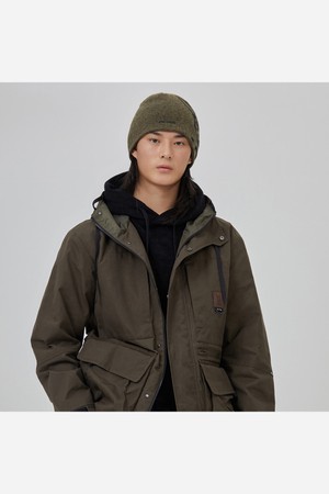 자카드 그래픽 비니(KHAKI)