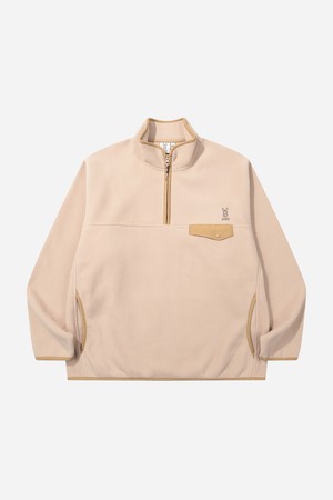 캠프 플리스 하프집업 아노락(TAN)