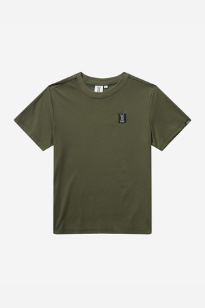 여성) 소로나 베이직 라운드 숏 티셔츠(KHAKI)