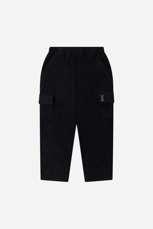 여성) 내츄럴 테리 카고팬츠(BLACK)