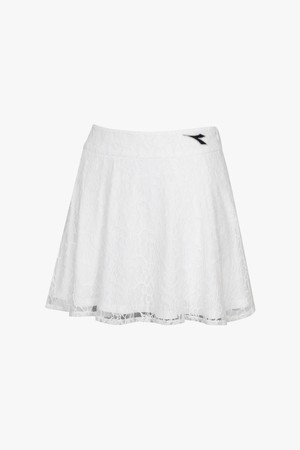크로스코트 레이스 스커트 IVORY