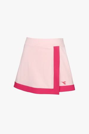 크로스코트 콘트라스트 스커트 PINK