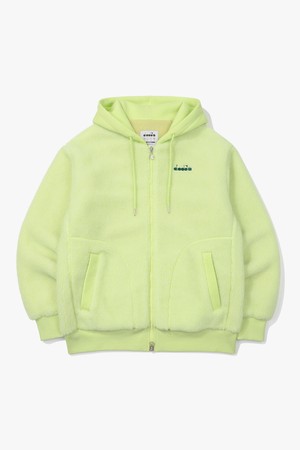 컴피 플리스 후드집업 LIME
