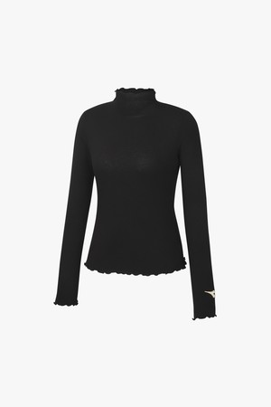 크로스코트 엣지 셔링 티셔츠 우먼 BLACK