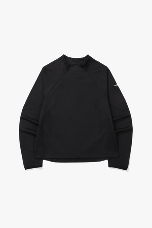 스테이 웜 긴팔 티셔츠 우먼 BLACK